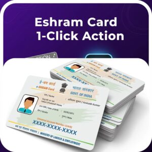 Eshram Card 4x6 Photoshop Action File | वन क्लिक रेडी टू प्रिंट फॉर CSC/Cyber Cafe